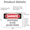 Signmission Pesticides In Use Do Not Enter Danger Sign, Vinyl Decal, 10in W x 7in L, 2PK OS-2PACK-DS-D-710-L-1968 - alternate 3